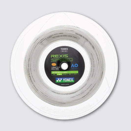 Yonex Rexis Speed 130 / 16 200m  Tennis String Reel (White)