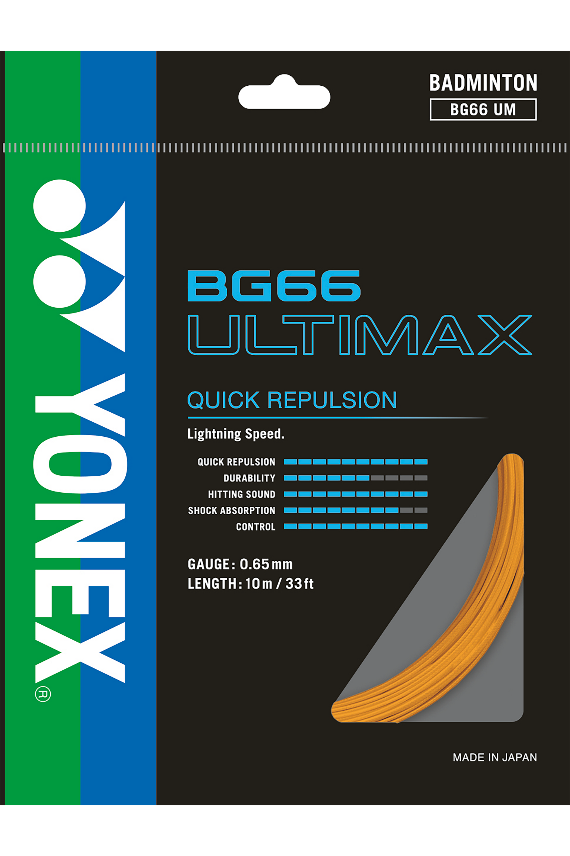 Yonex BG 66 Ultimax 10m Badminton String (9 Colors)