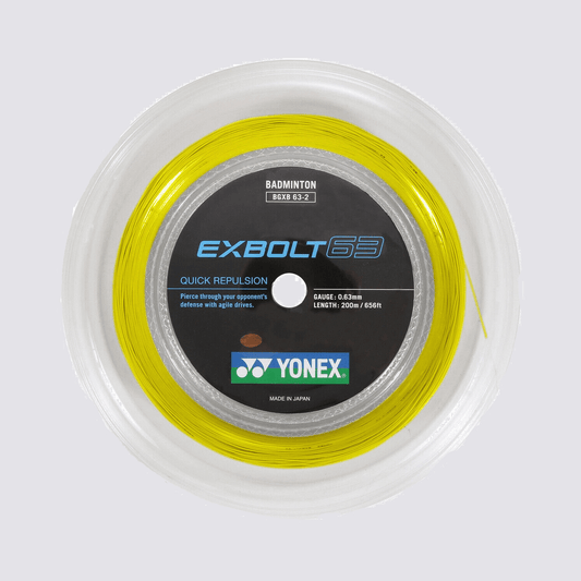 Yonex Exbolt 63 200m Badminton String (Yellow)