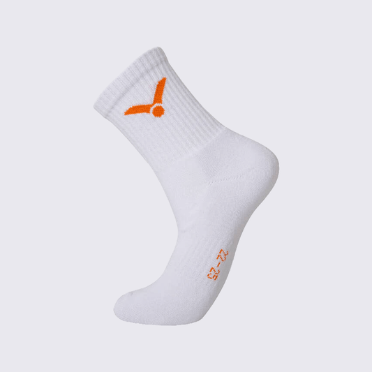 Victor LI ZII JIA Collaboration Sport Socks Medium SK-LZJ306 A (White)
