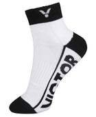 Victor Sports Socks Medium SK235C (White / Black)