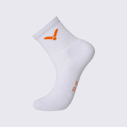 Victor LI ZII JIA Collaboration Junior Sport Socks SK-LZJ306A-JR (White)