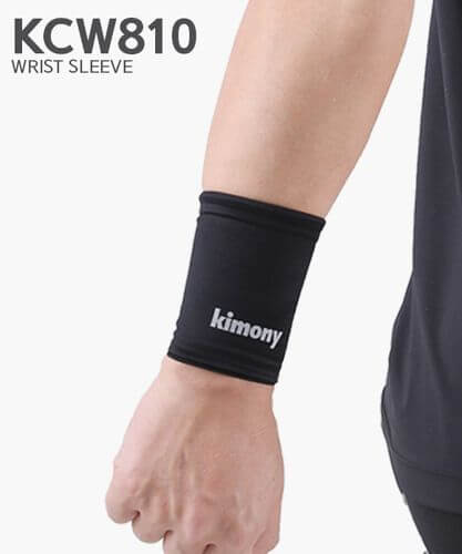 Kimony Compression Wrist Sleeves Supporter KCW810 (Black)